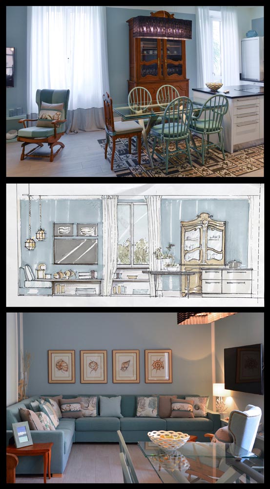 Vintage & verde acqua progetto Arch. Anna Spagnolo