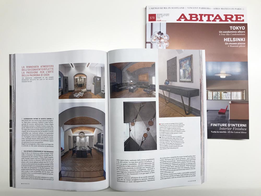 rivista - Abitare- Ristrutturazione ex convento del 600 a Novara