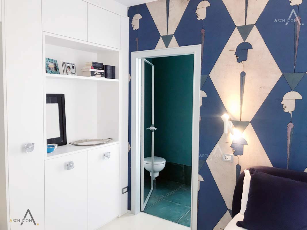 interior design - bianco e verde inglese -archicona-studio architetti Novara